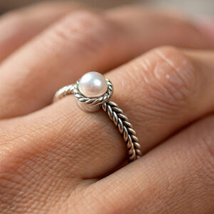 Anillo perla